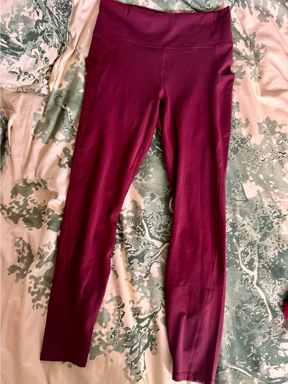 Fabletics Pure Luxe High-Rise Wine Active Leggings